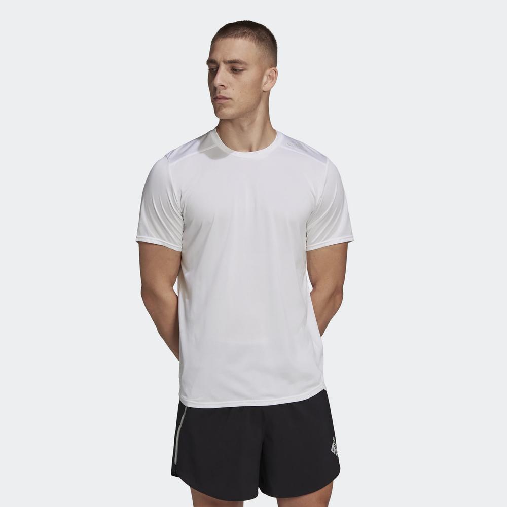 Tričko adidas Designed 4 Running Tee HC9826 - biele