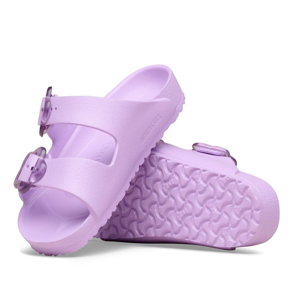 Klapky detské Birkenstock Arizona Flower Eva 1031262 - fialové