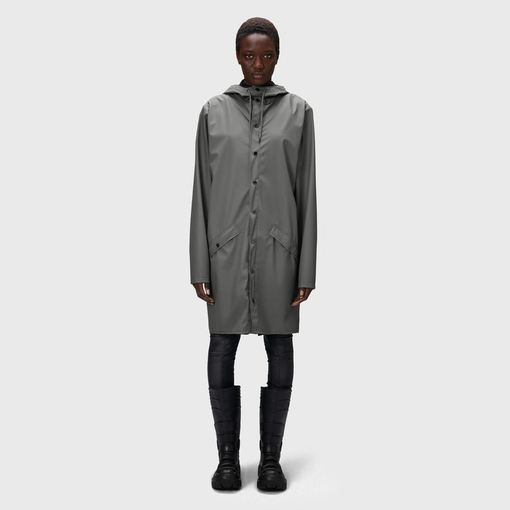 Bunda Rains Long Jacket 12020-13 - šedý