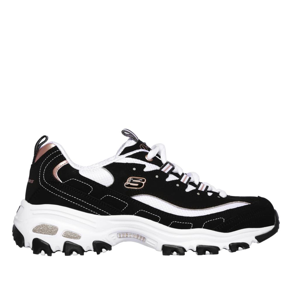 Dámske topánky Skechers D'Lites Roam Around 13154BKRG - čierne