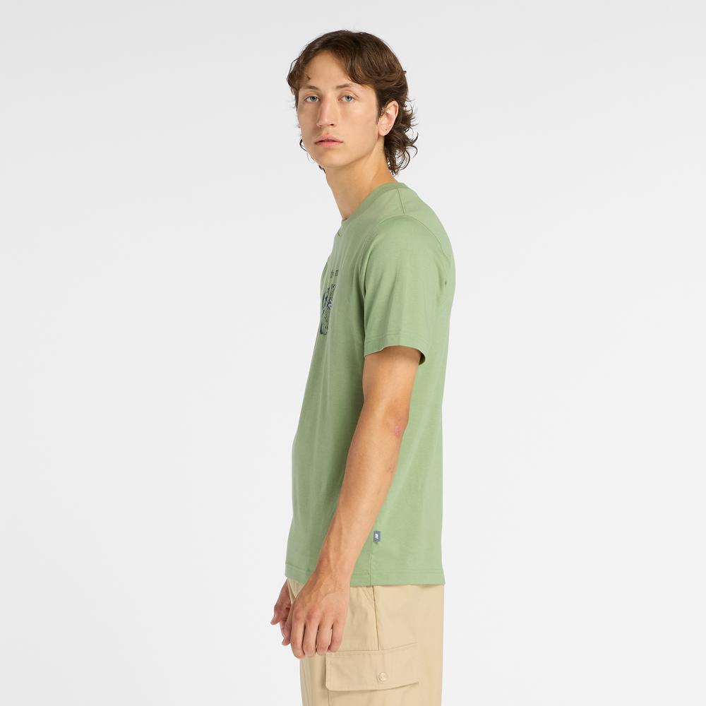 Pánske tričko New Balance MT61778SAAR - zelené