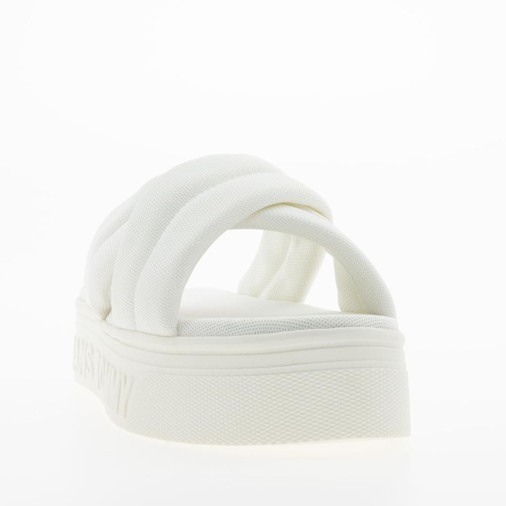 Klapky Tommy Jeans Lettering Flatform EN0EN02465-YBL - biele