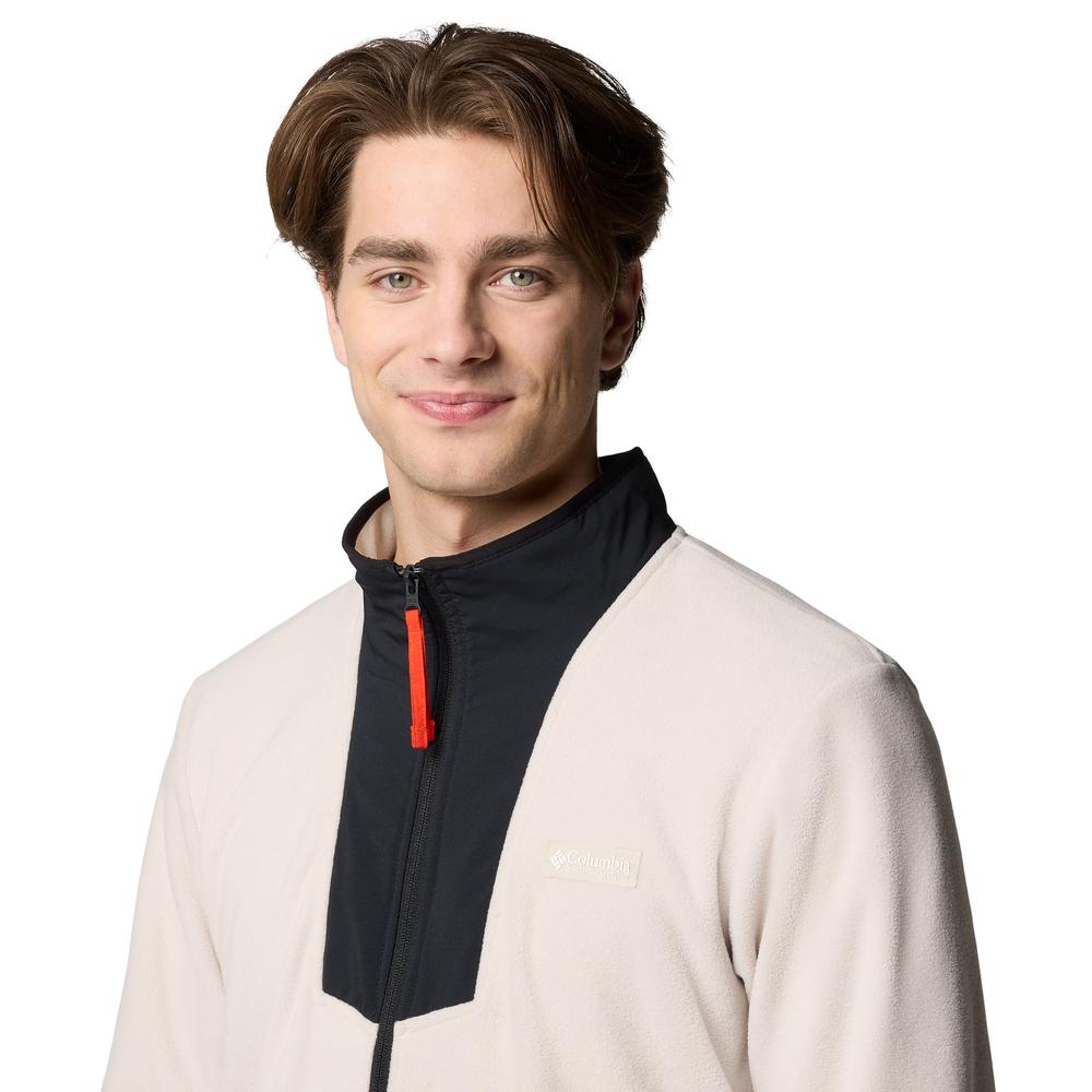 Mužský blúzka dresová Columbia Sequoia Grove Fleece 2095891277 - béžové
