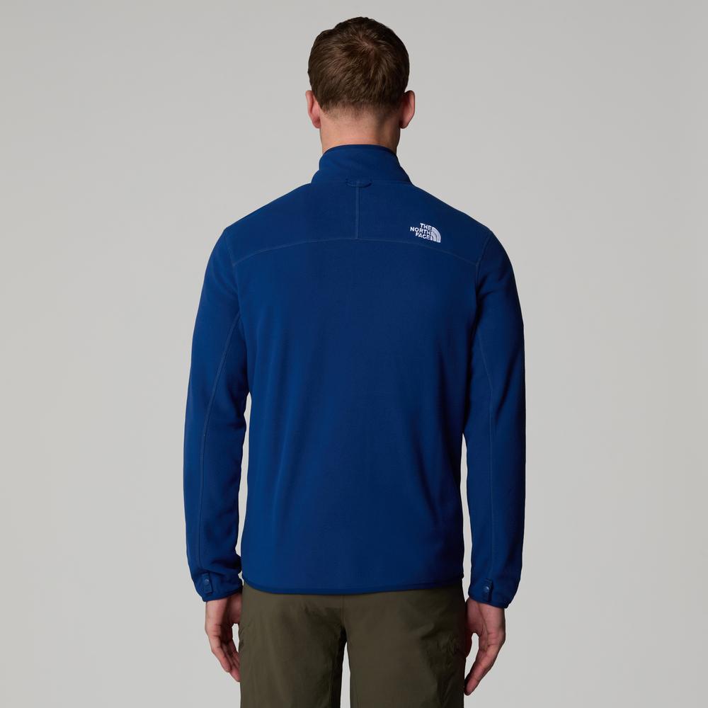 Mužský blúza The North Face 100 Glacier Full-Zip Fleece 0A855XD1R1 - tmavomodré