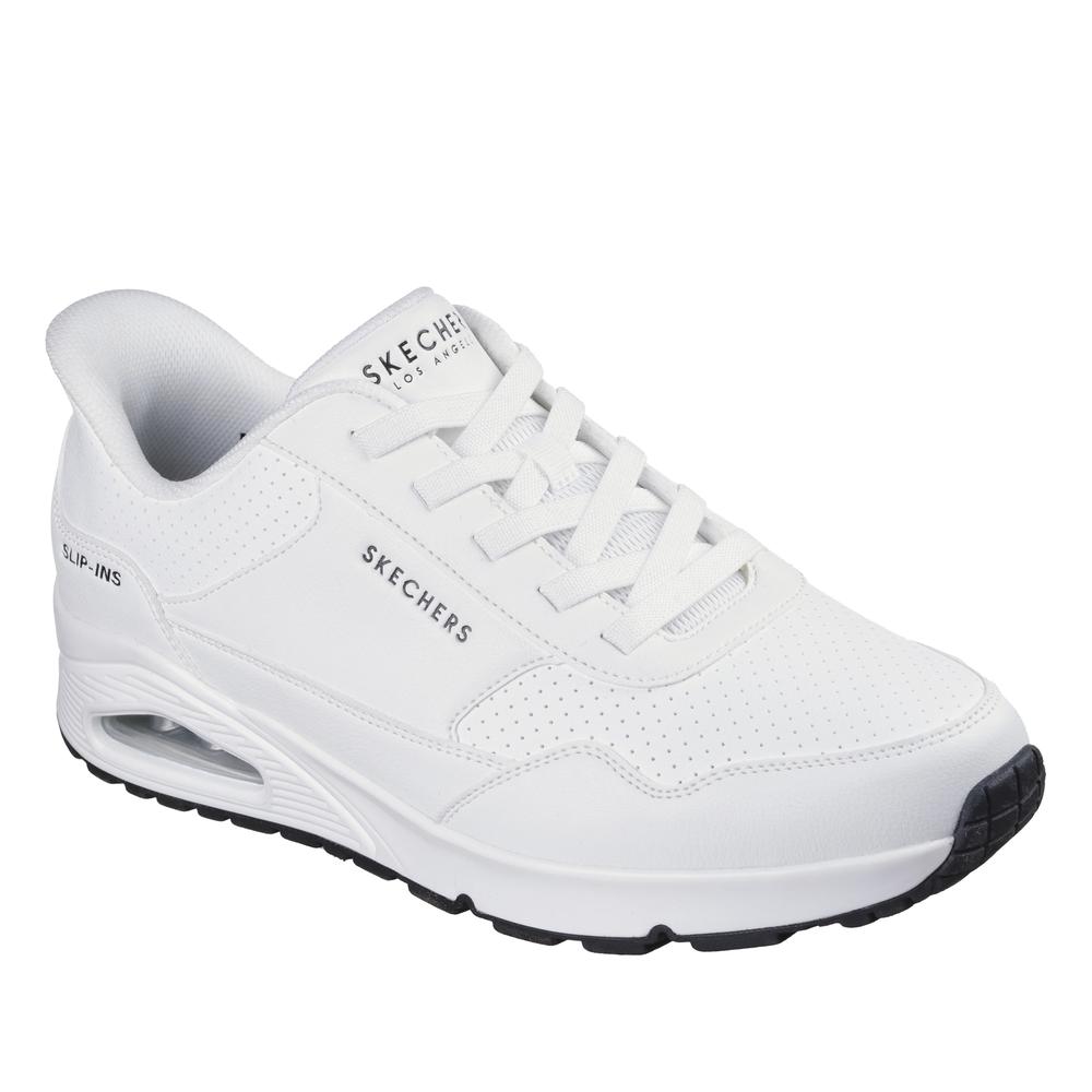 Pánske topánky Skechers Slip-ins: Uno Banksia Luxe 183023WHT - biele