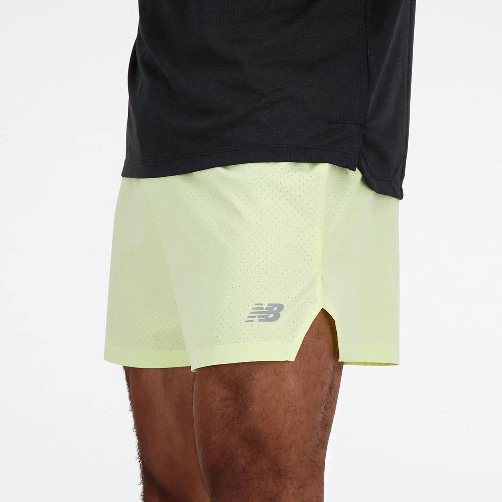 Pánske šortky New Balance MS41286LLT - žltá