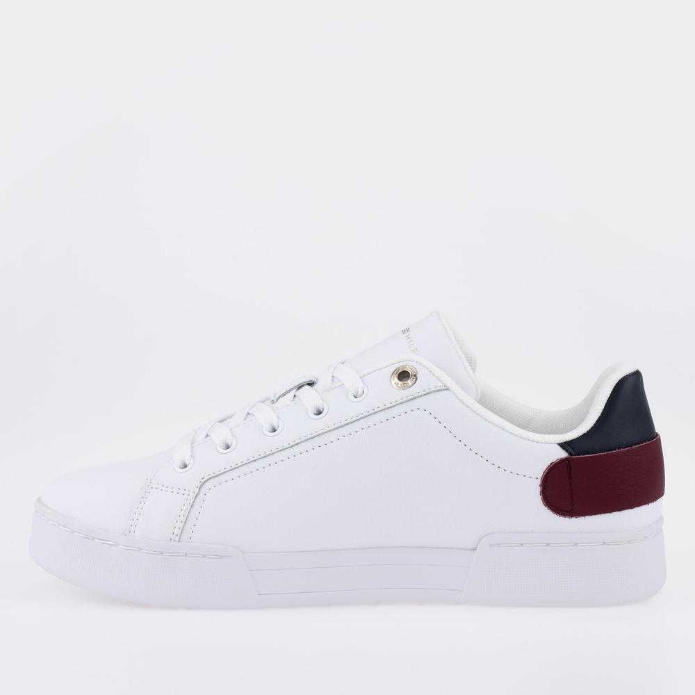 Topánky Tommy Hilfiger Button Detail Court FW0FW06733-YBR - biele