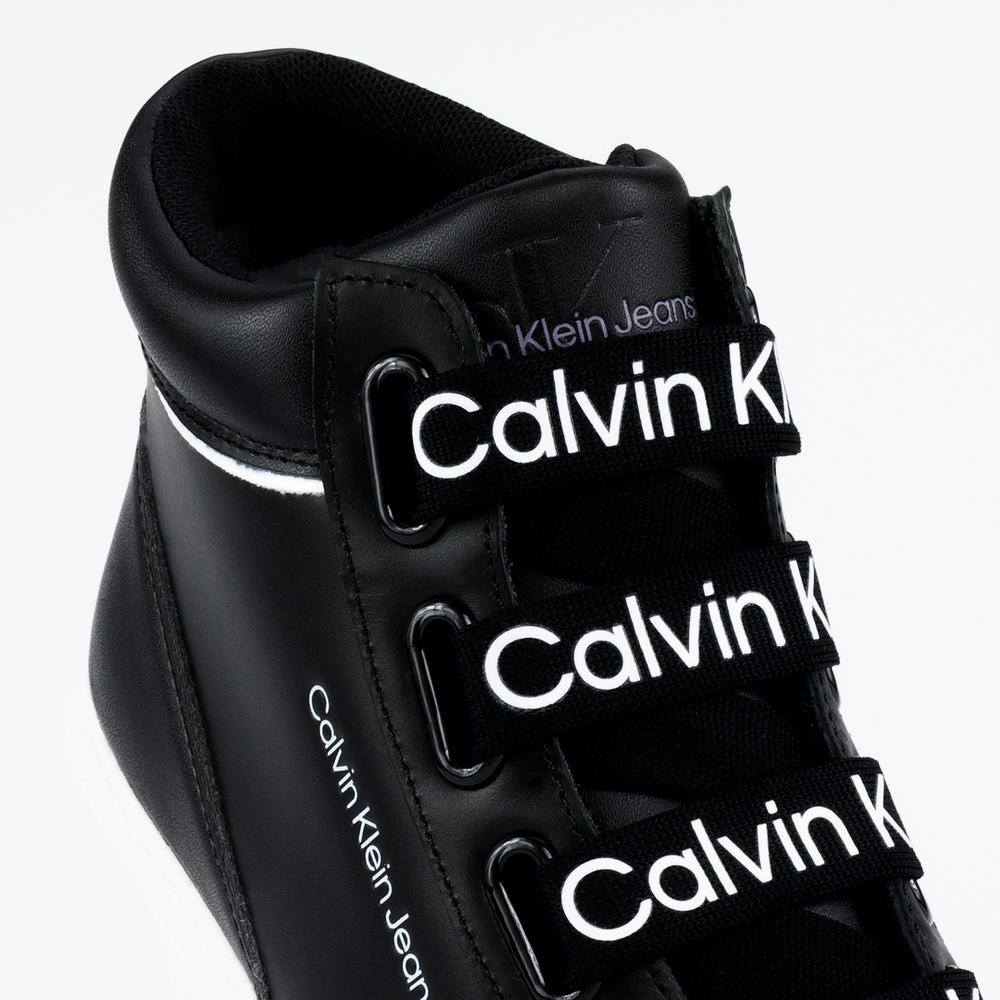 Topánky Calvin Klein Flatform+ Mid Branded Laces YW0YW00869-0GJ - čierne