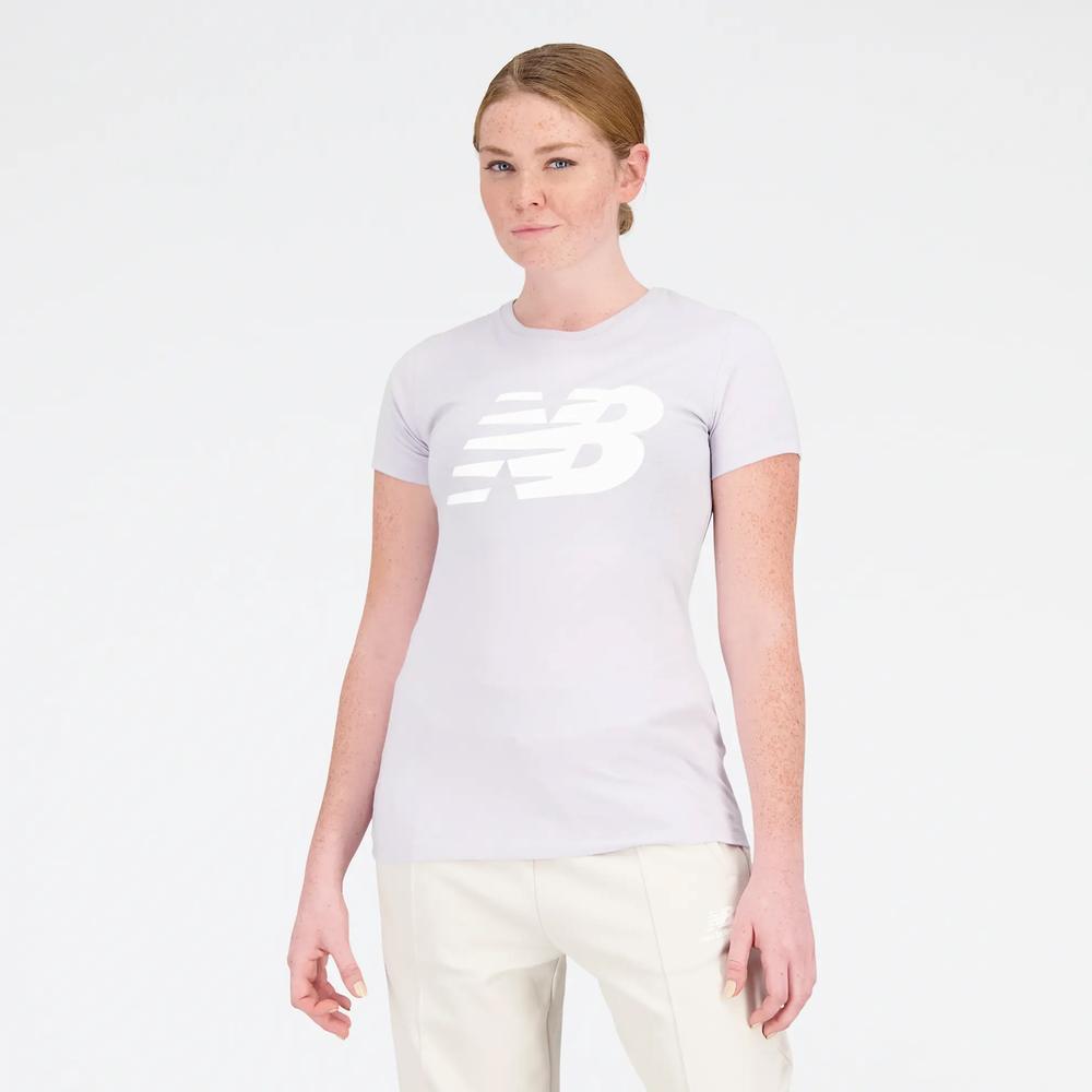 Tričko New Balance WT03816GRV - fialové