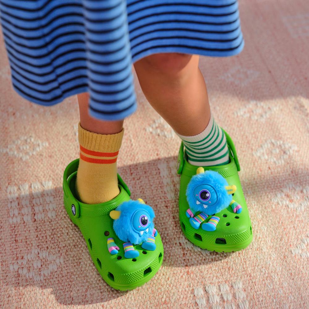 Klapky Crocs Classic Clog 206991-30T - zelené