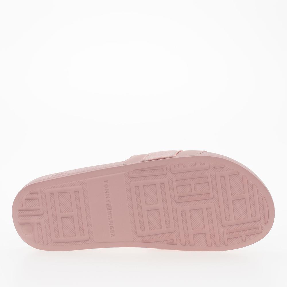 Klapky Tommy Hilfiger Poolside With Webbing Slide FW0FW08529-TQN - ružové