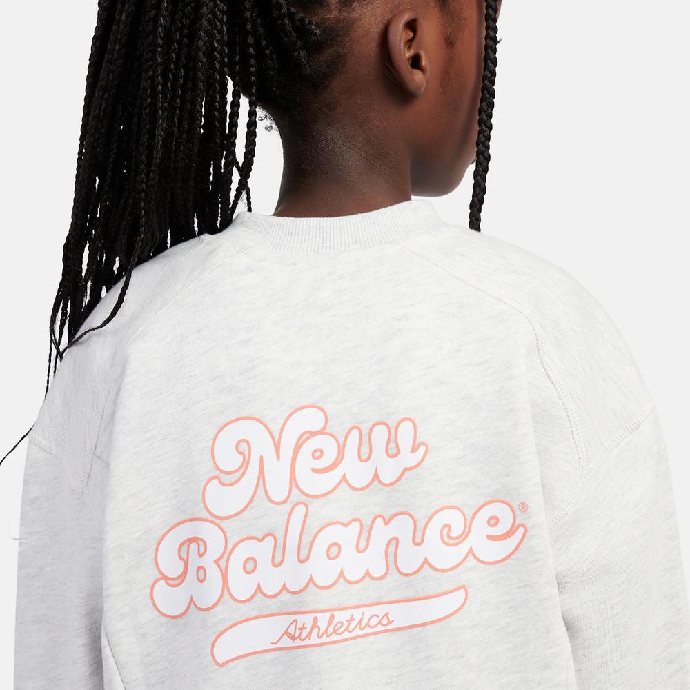 Dětské mikina New Balance LAKG0205AHH - šedý