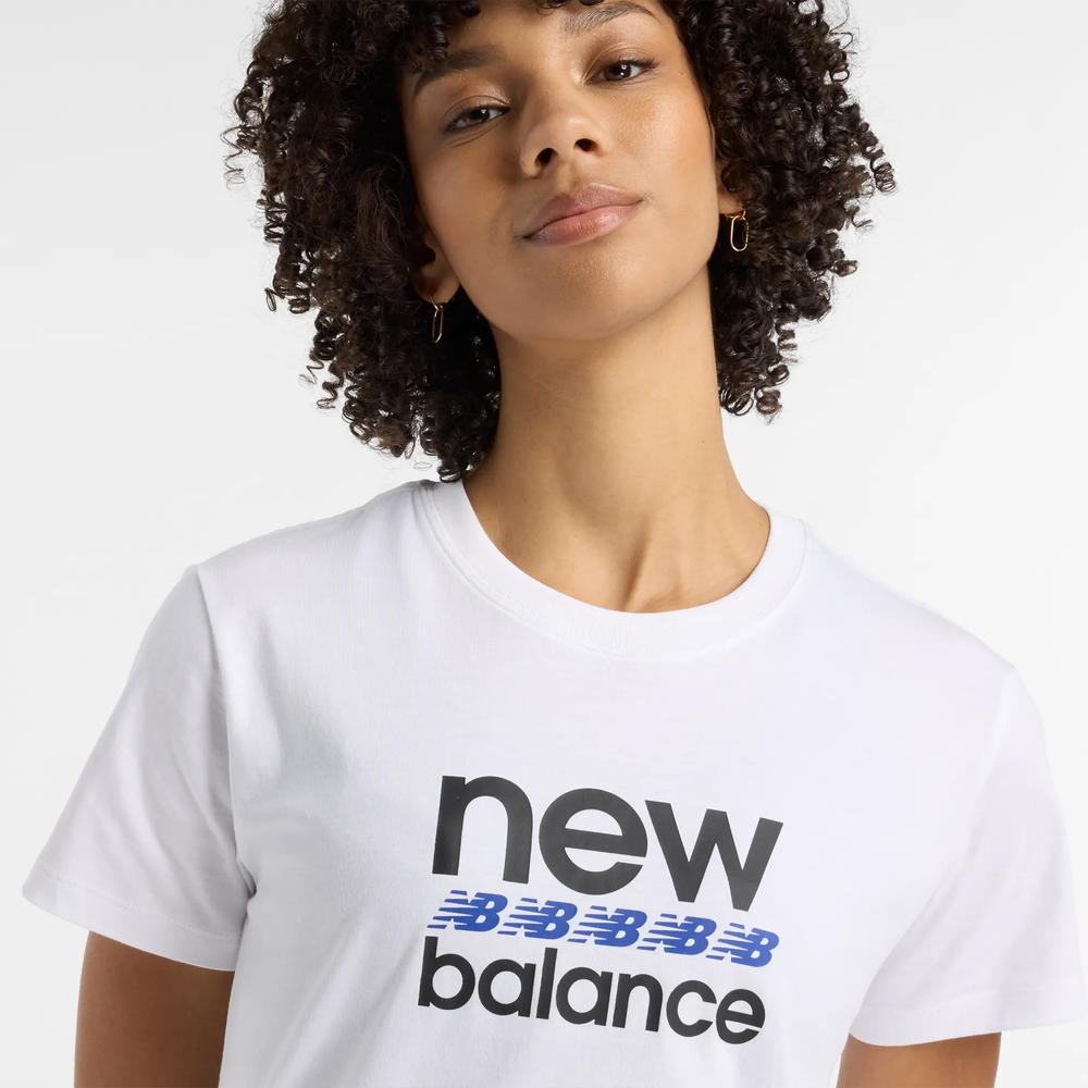 Dámske tričko New Balance WT51540WT - biele