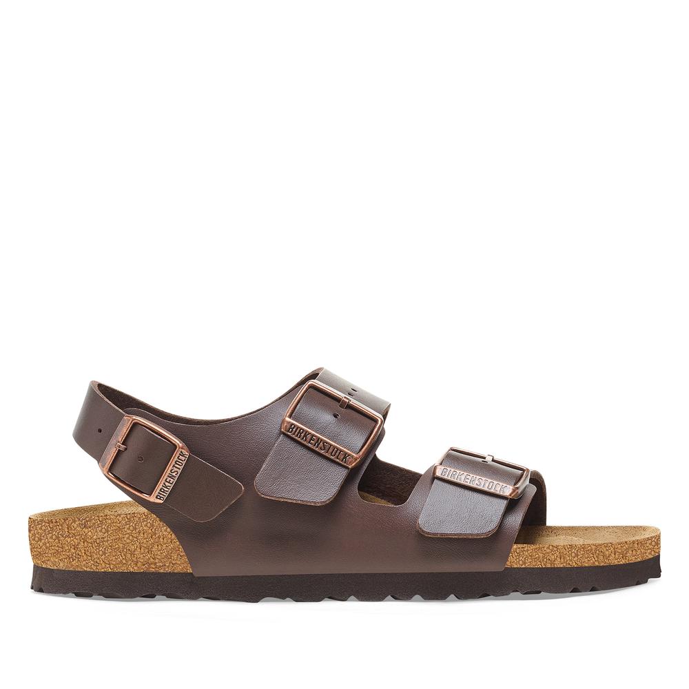 Pánske klapky Birkenstock Milano BF 34701 - hnedé