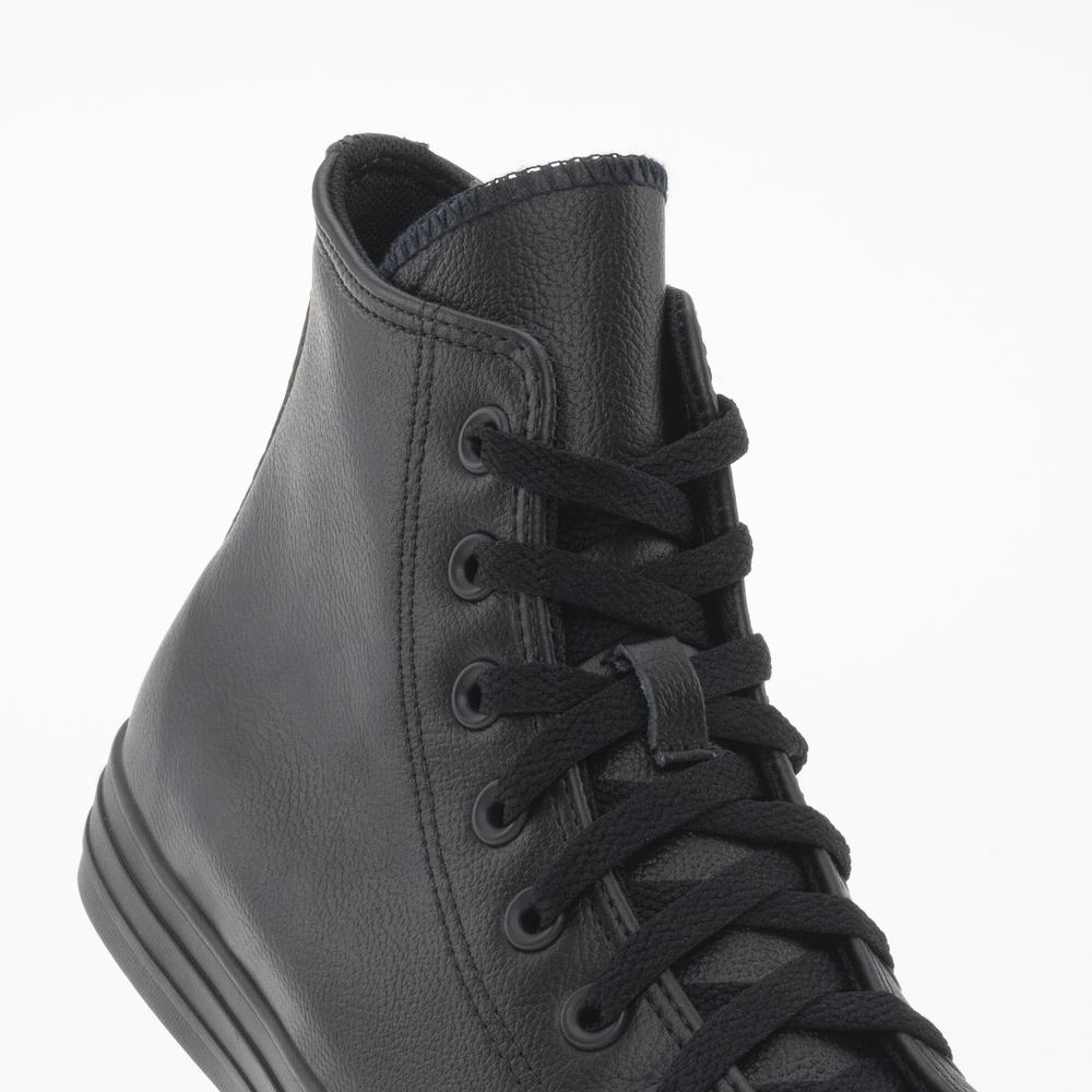 Topánky Converse Chuck Taylor All Star Hi Mono Leather 135251C - čierne