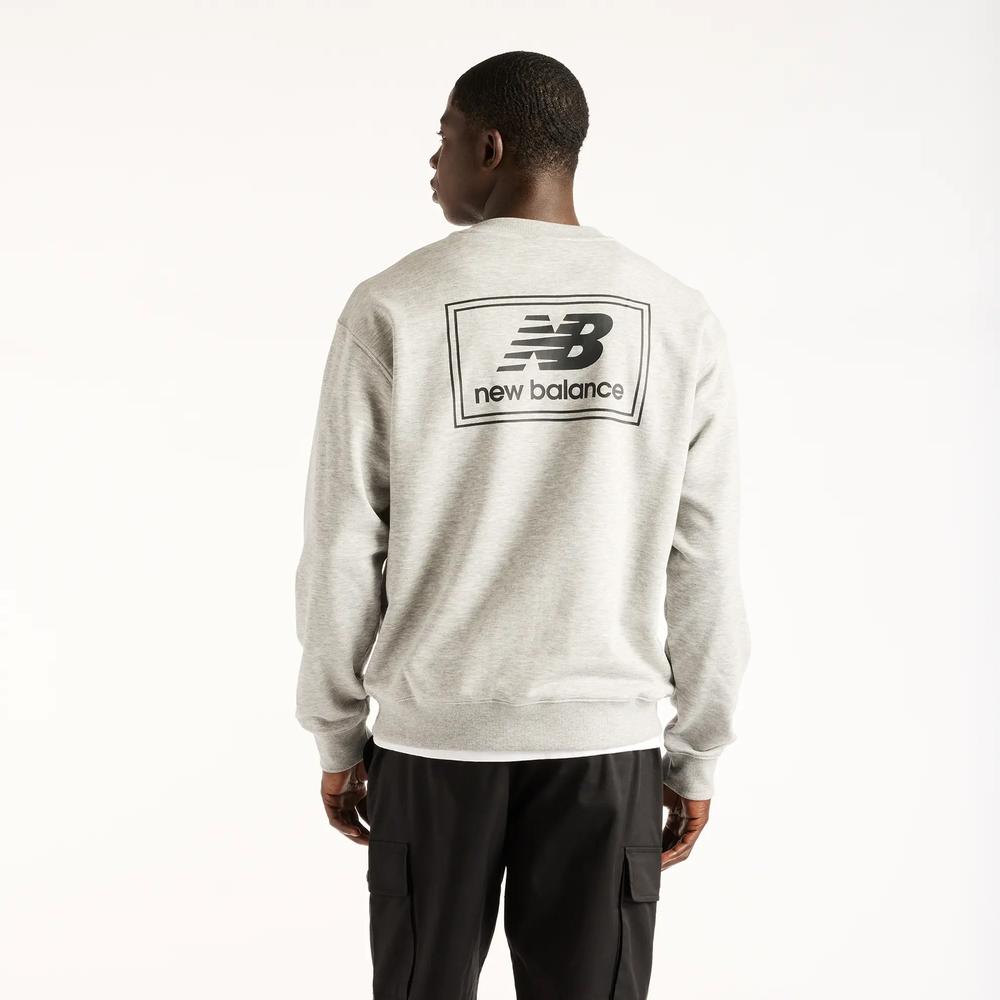 Pánska bunda New Balance Woven Label MT6175T5AGM - šedý