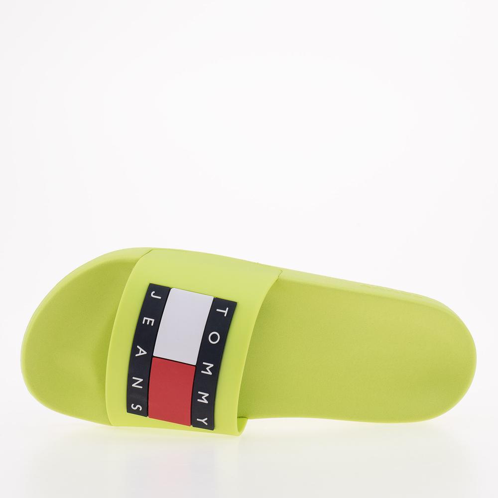 Klapky Tommy Jeans Flag Pool EN0EN02115-MSA - zelené