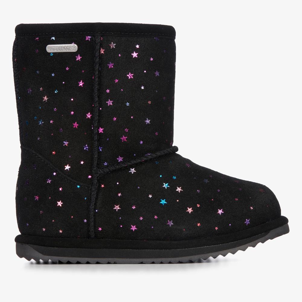 Detské topánky Emu Australia Sparkle Brumby K13100BLAK - čierne