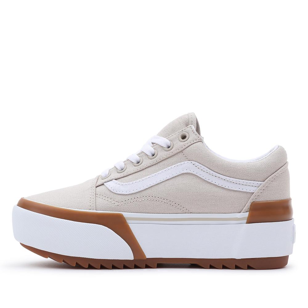 Topánky Vans Old Skool Stacked VN0A4U15BLL1 - béžové