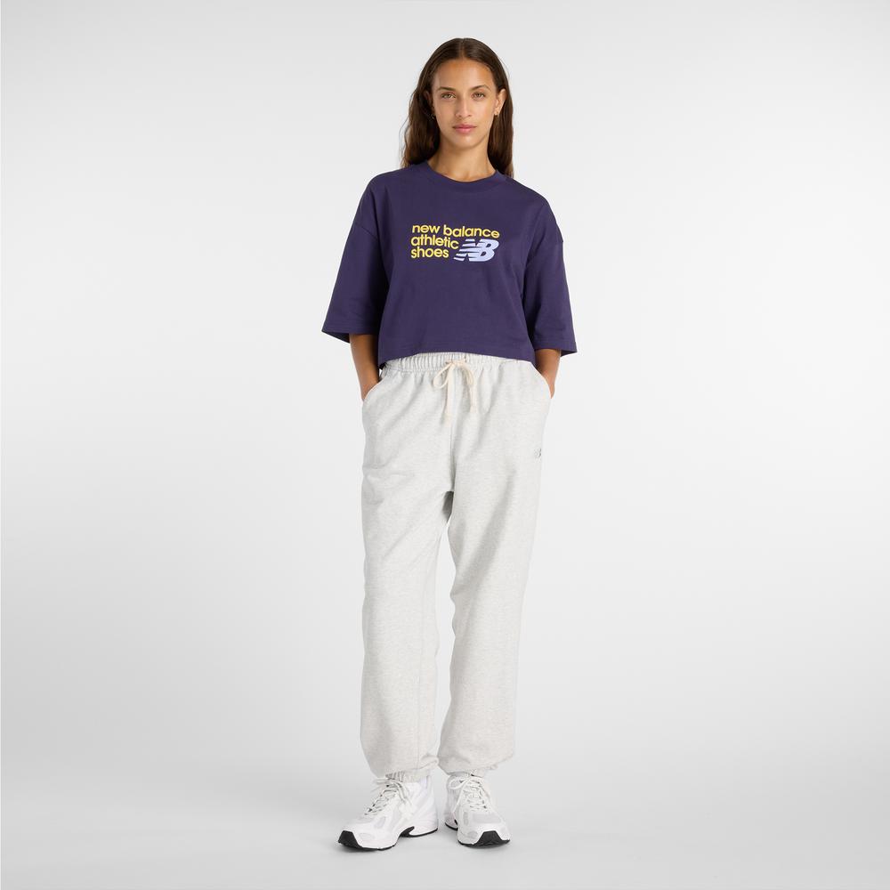 Dámske tričko New Balance WT51908BOY - fialové