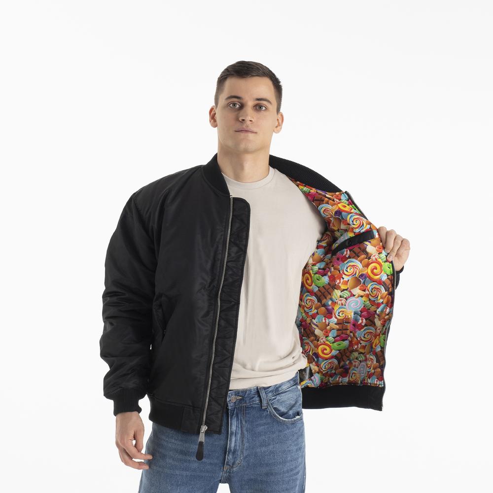 Bunda Alpha Industries MA-1 Candy Crew 14814003 - čierne