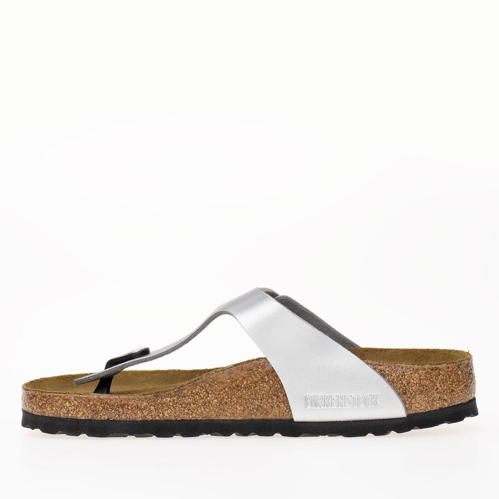 Žabky Birkenstock Gizeh 43851 - strieborné