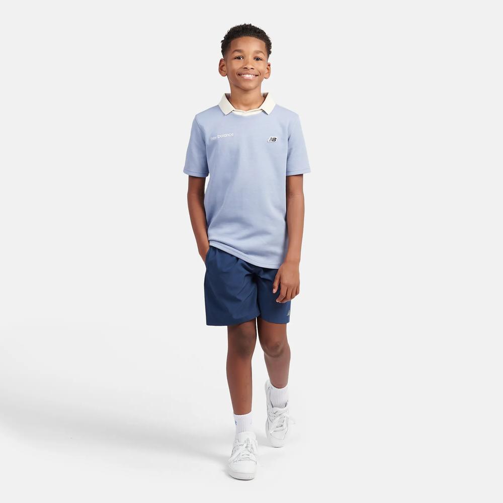 Detské tričko New Balance LAKB0195DUS - modré