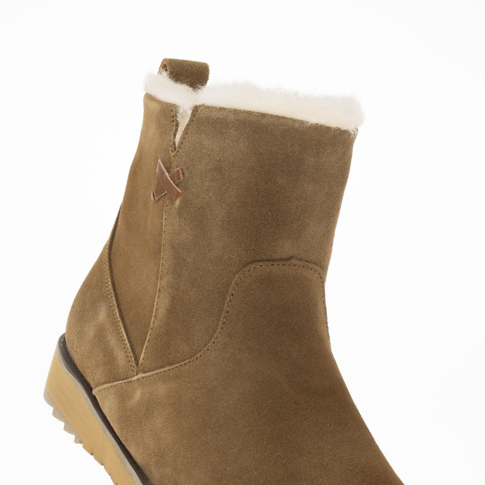 Topánky Emu Australia Beach Mini 2.0 Deluxe Wool Boot W13012CHES - hnedé