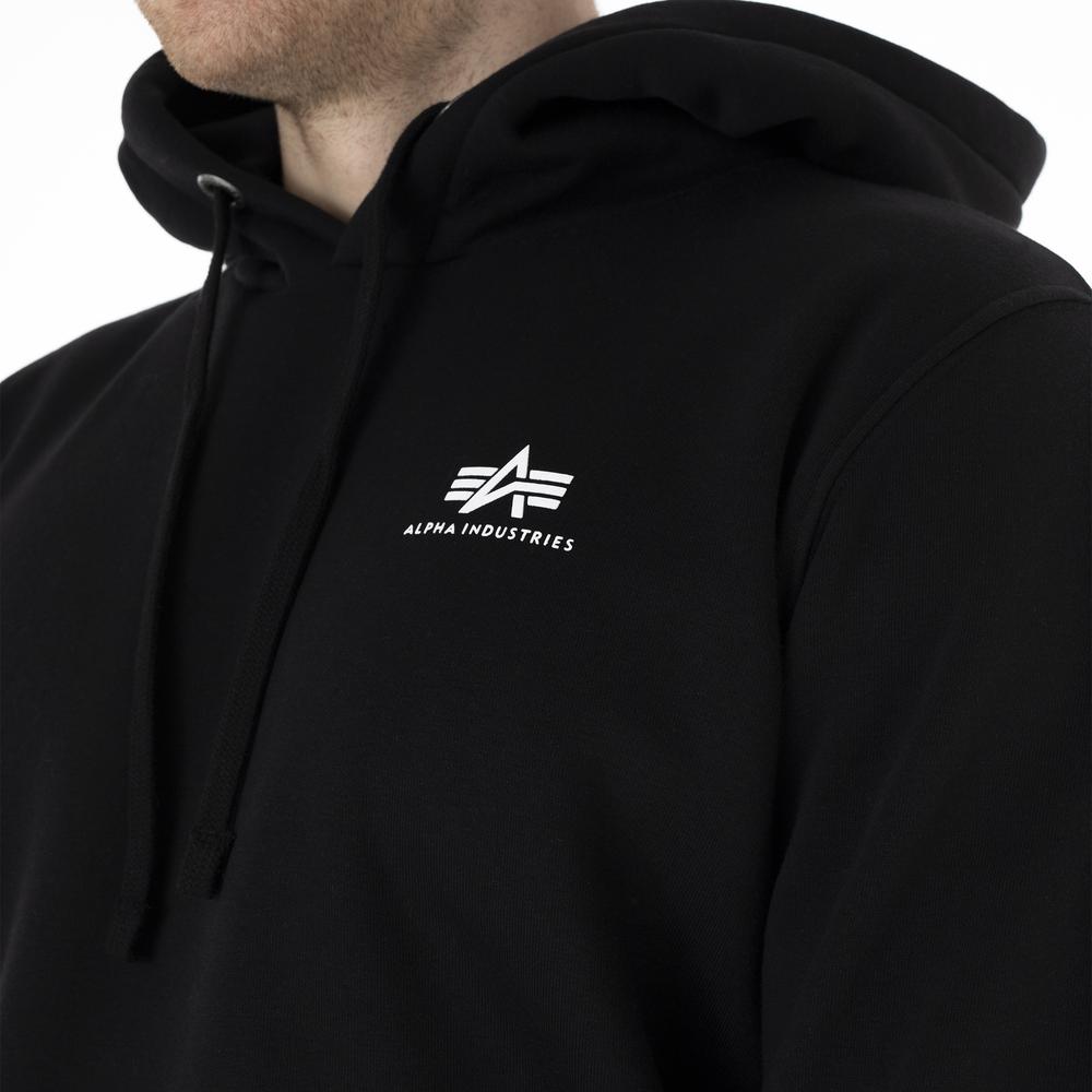 Blúza Alpha Industries Basic Hoody Small Logo 19631803 - čierne