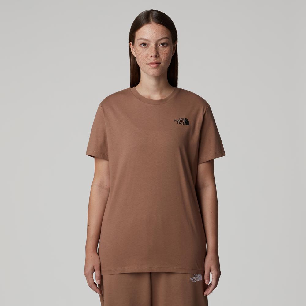 Tričko The North Face Redbox 0A87NK6E11 - hnedé