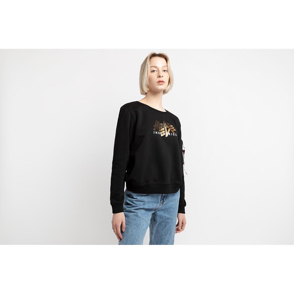 Blúza Alpha Industries Gold Logo 10603003 - čierne