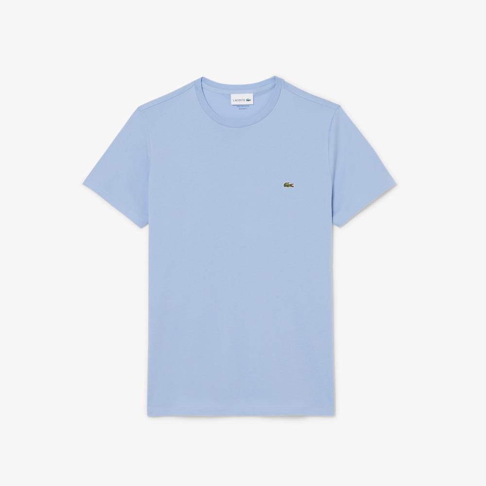 Tričko pánske Lacoste Crew Neck Pime Cotton Jersey TH6709-AEY - modré