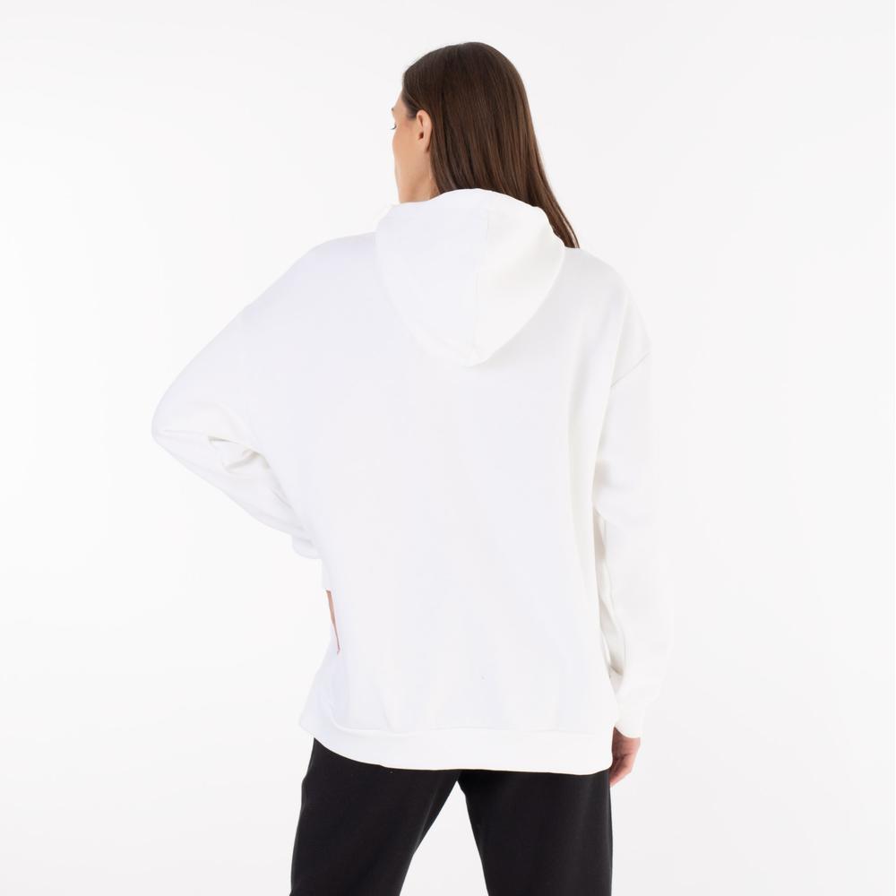 Blúza adidas Essentials Logo Boyfriend Fleece Hoodie HM1893 - biele