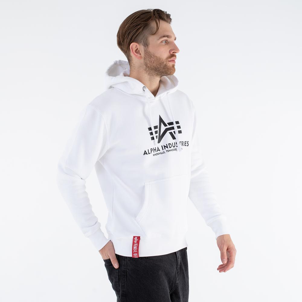 Blúza Alpha Industries Basic Hoody 17831209 - biele