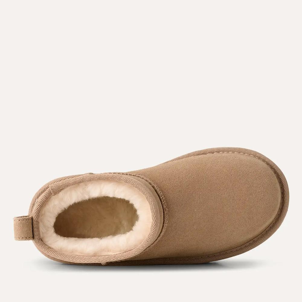 Detské topánky Ugg Classic Ultra Mini Platform 1157791K-SAN - béžové