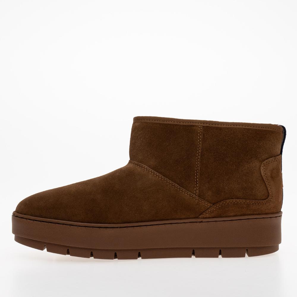Topánky Tommy Hilfiger Cool Suede Snowboot FW0FW07662-GTU - hnedé