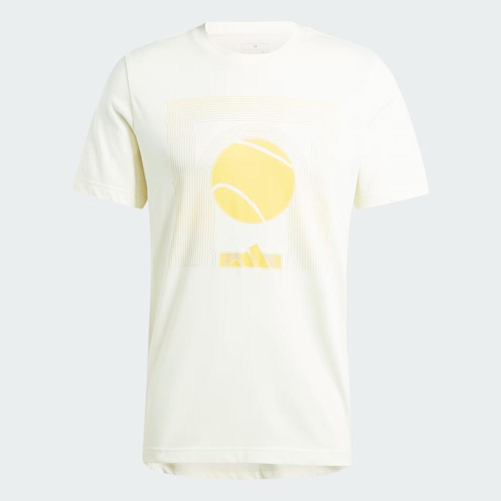 Tričko adidas Aeroready Tennis ARC De Ball IS2414 - biele
