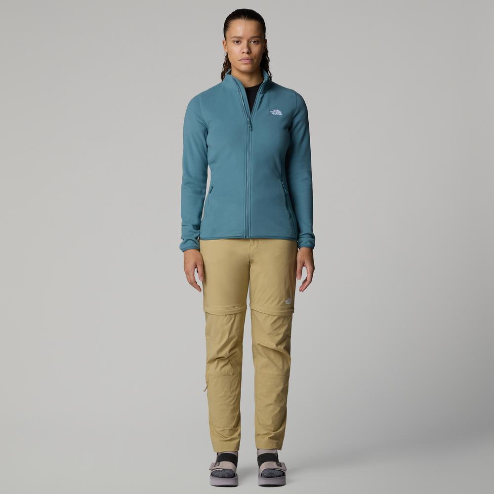 Dámske blúza The North Face 100 Glacier Full-Zip Fleece 0A855O4221 - modré