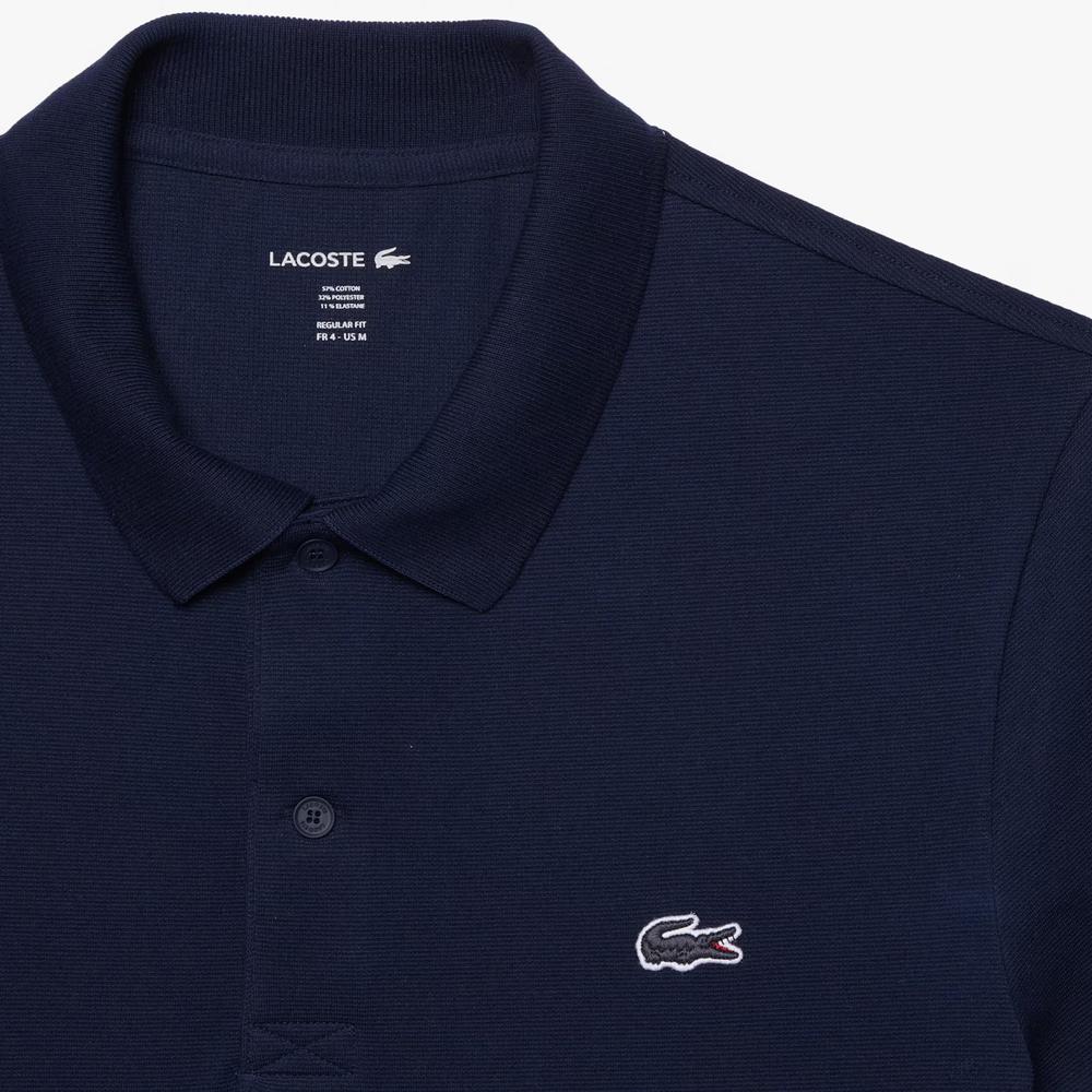 Tričko Lacoste Regular Fit Cotton Blend Polo DH5522-166 - tmavomodré