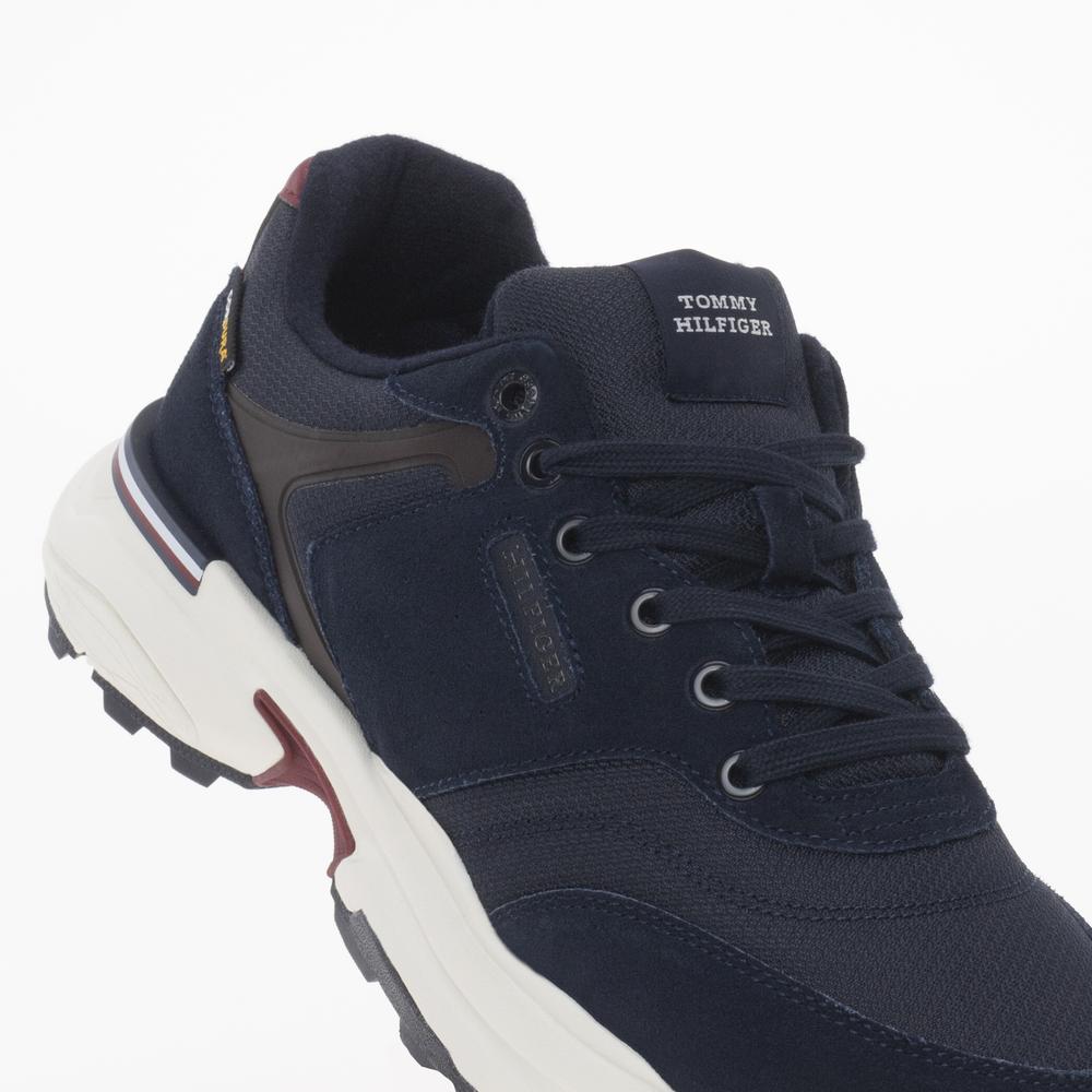 Topánky Tommy Hilfiger Runner Cordura Mix FM0FM05221-DW5 - tmavomodré