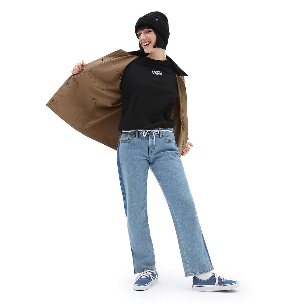 Tričko Vans Flying V Oversized VN0A7YUTBLK1 - čierne