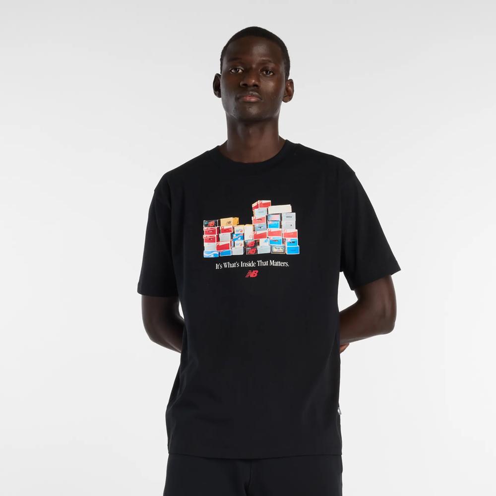 Pánske tričko New Balance MT61H0DXBK - čierne