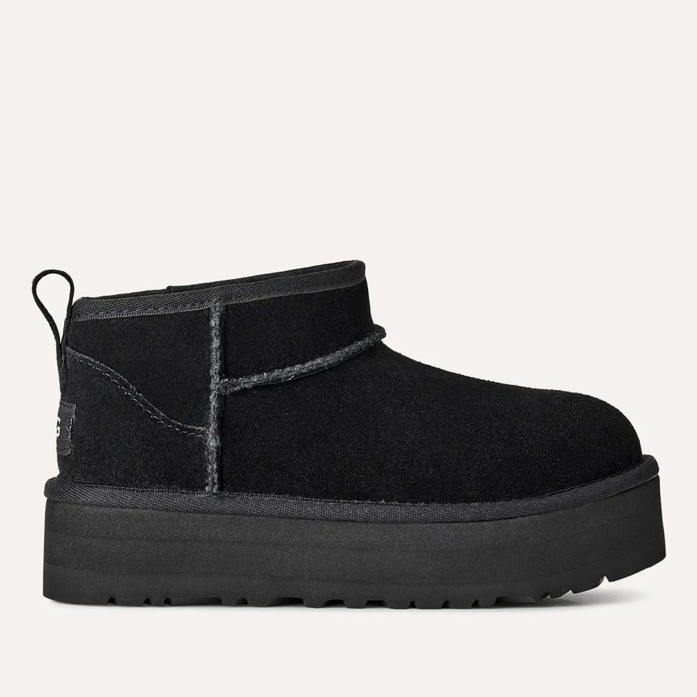 Detské topánky Ugg Classic Ultra Mini Platform 1157791K-BLK - čierne