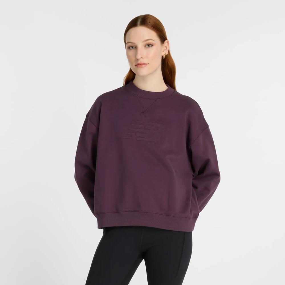 Bunda New Balance WT43535PLN - fialové