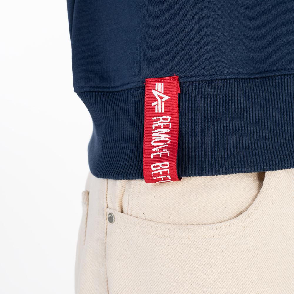 Blúza Alpha Industries Basic Sweater 178302463 - tmavomodré
