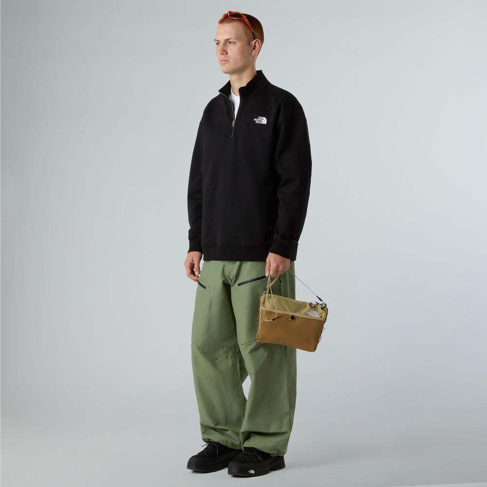 Blúza pánske The North Face Oversize 1/4 Zip Crew 0A8F24JK31 - čierne