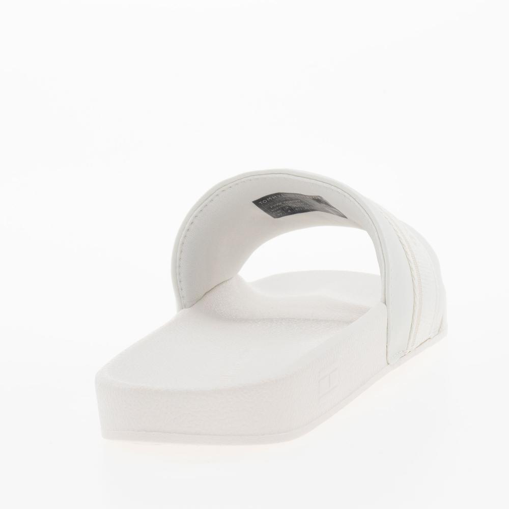 Klapky Tommy Hilfiger Poolside With Webbing Slide FW0FW08529-YBL - biele