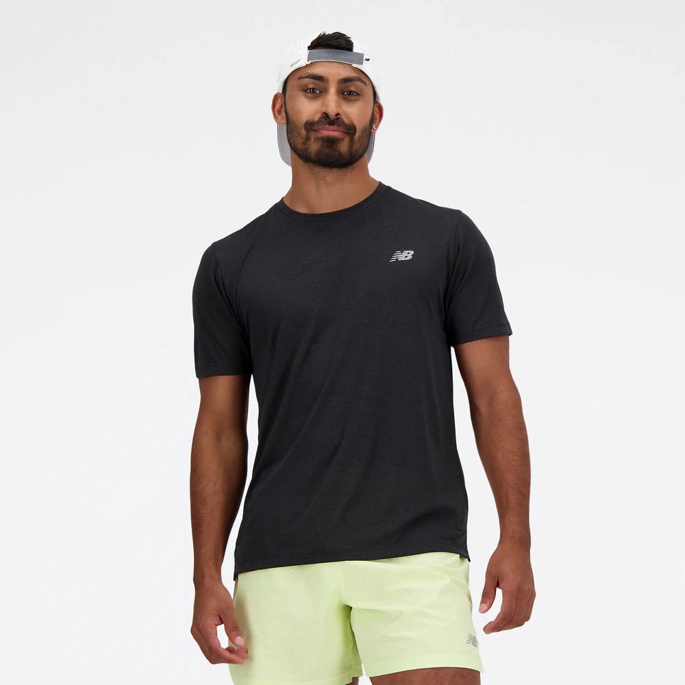 Pánske tričko New Balance MT41253BK - čierne