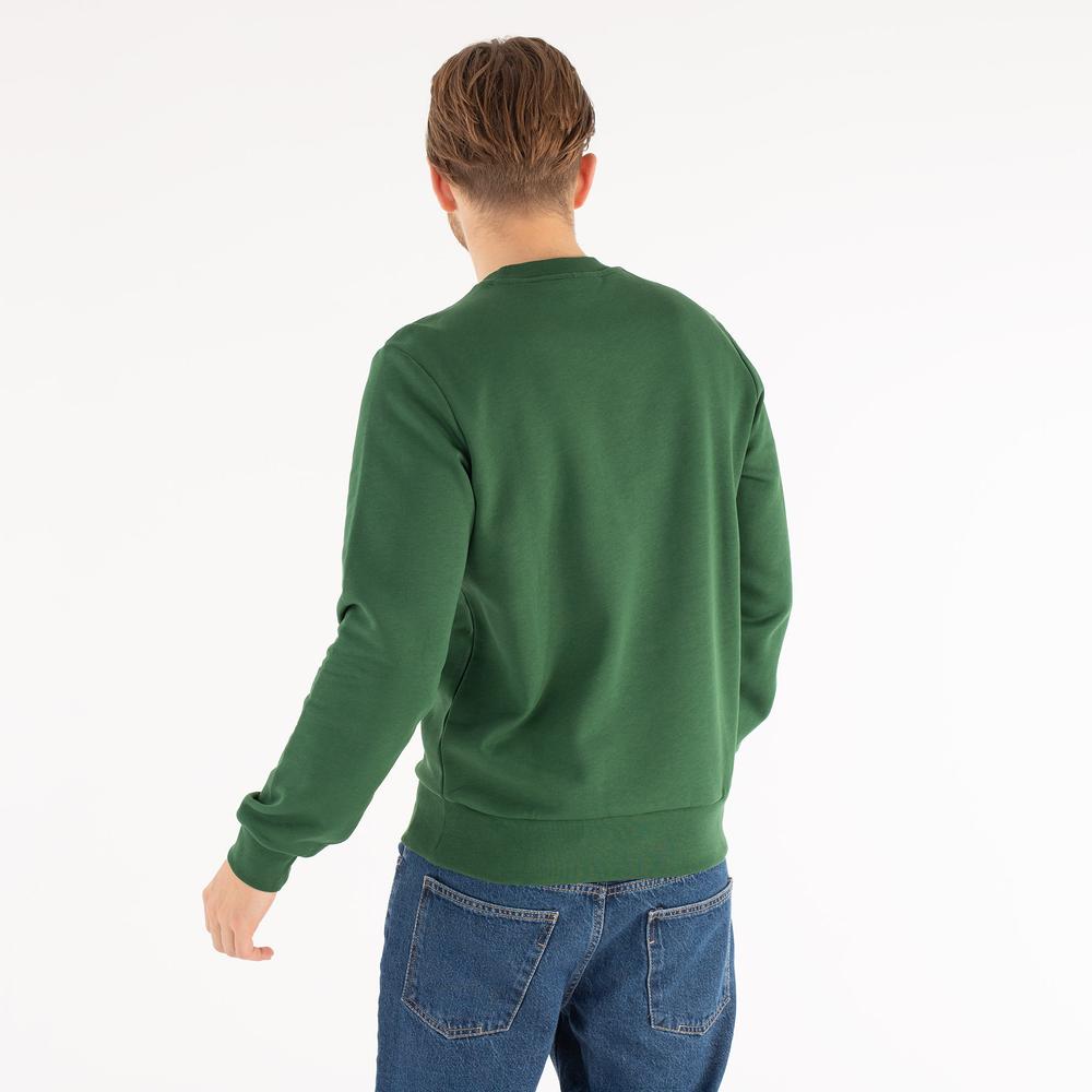 Blúza Lacoste Organic Brushed Cotton Sweatshirt SH9608-132 - zelené