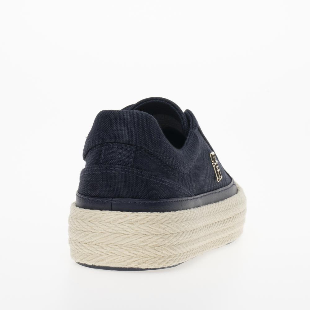 Topánky Tommy Hilfiger Vulc Sneaker Linnen FW0FW07673-DW6 - tmavomodré